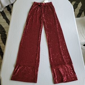 Naeem Khan Resort 2020 Sequin Pants Trousers NWT
